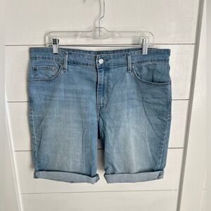 LEVIS Bermuda stretch casual comfy woman summer denim short 33